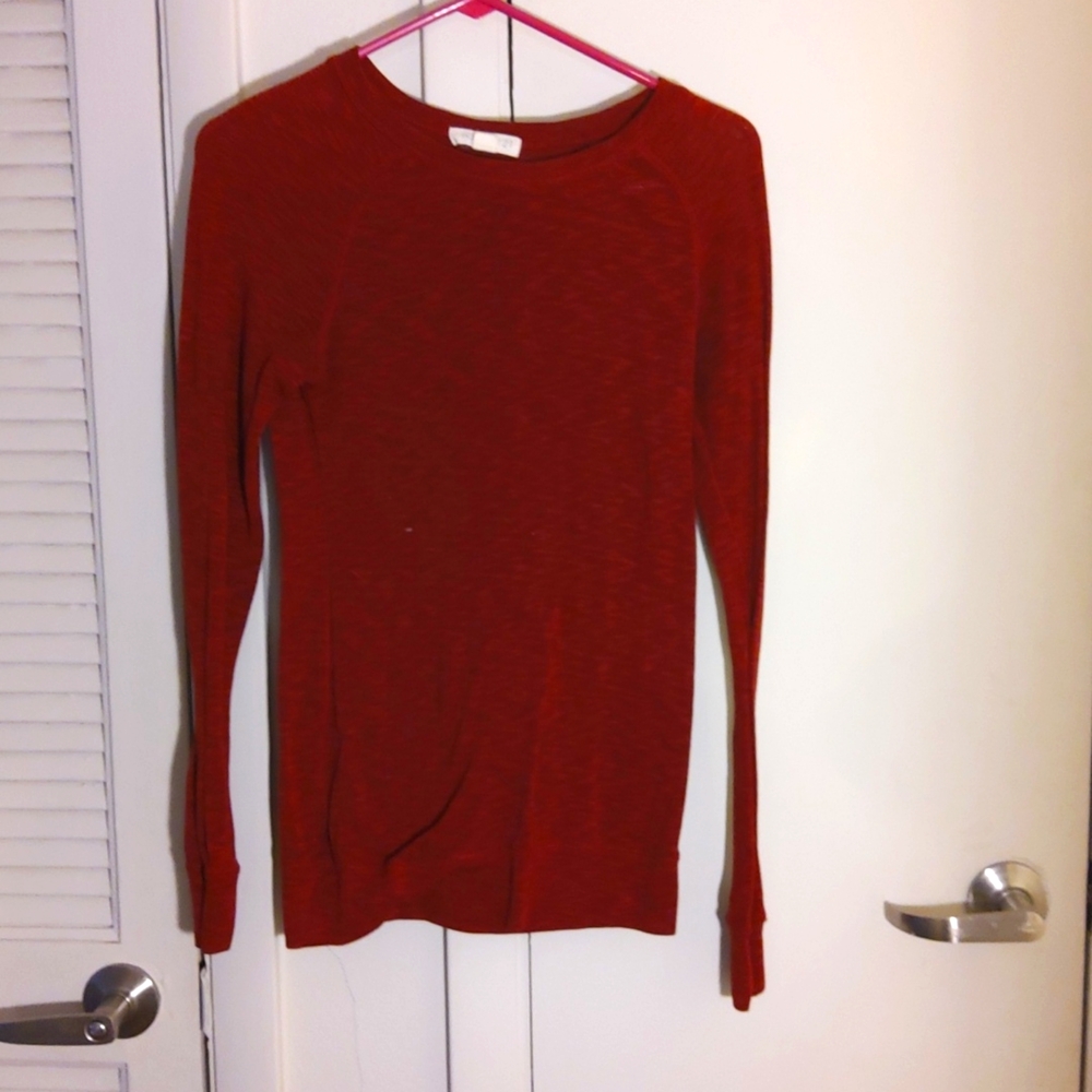 Burgundy Sweater Shirt